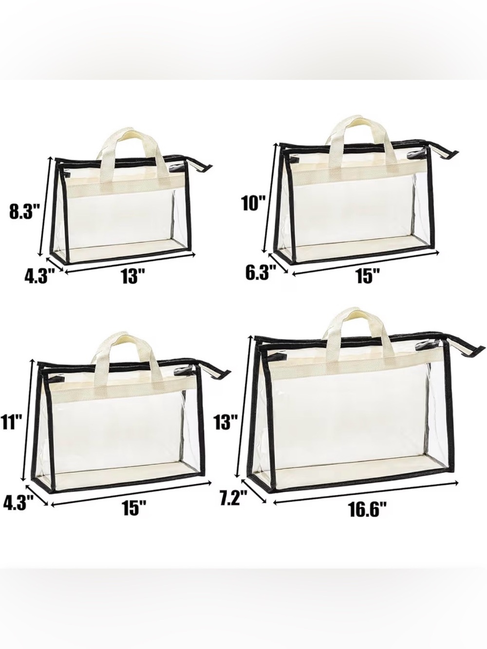 Clear Dust Bag 4 Pack Bundle (A) - Picture 4 of 4